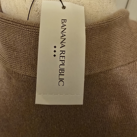 Banana Republic NWT Tan Open-Front Sweater Car Coat - Picture 6 of 8